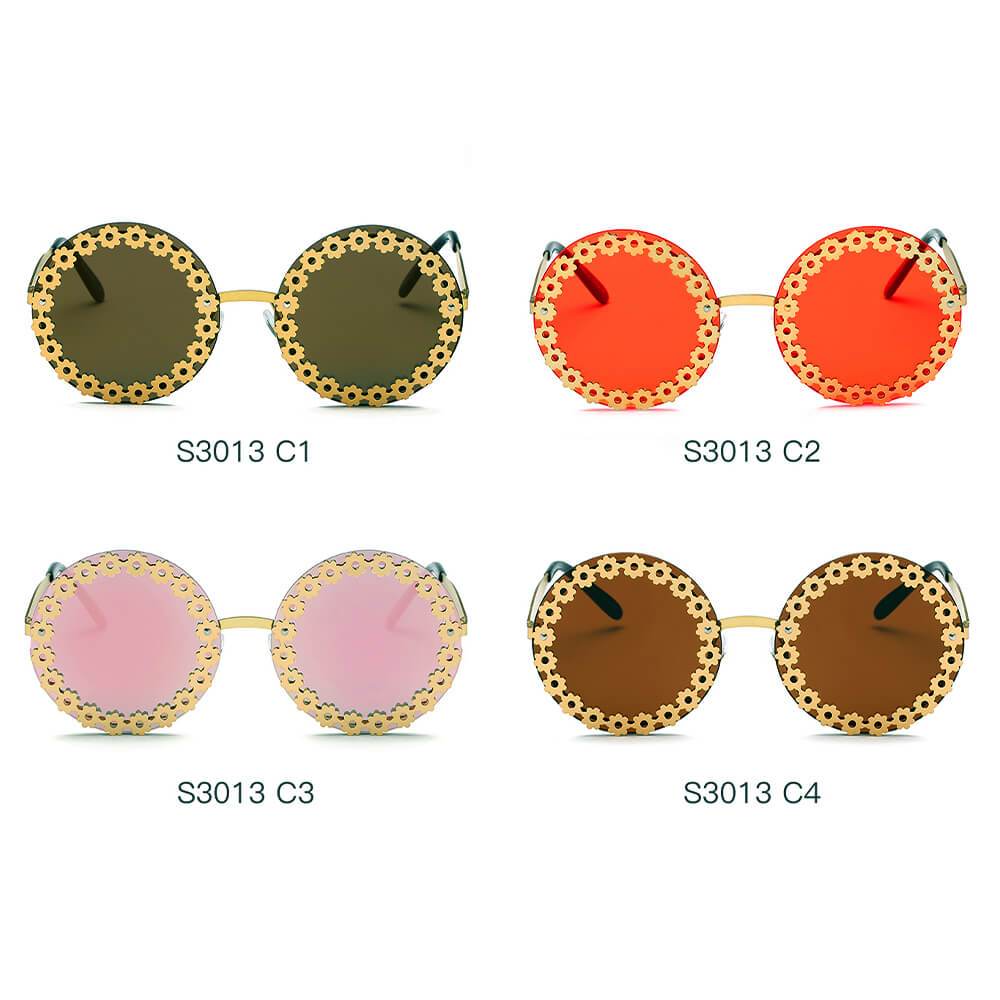 MOLINE Funky Flowers Round Sunglasses