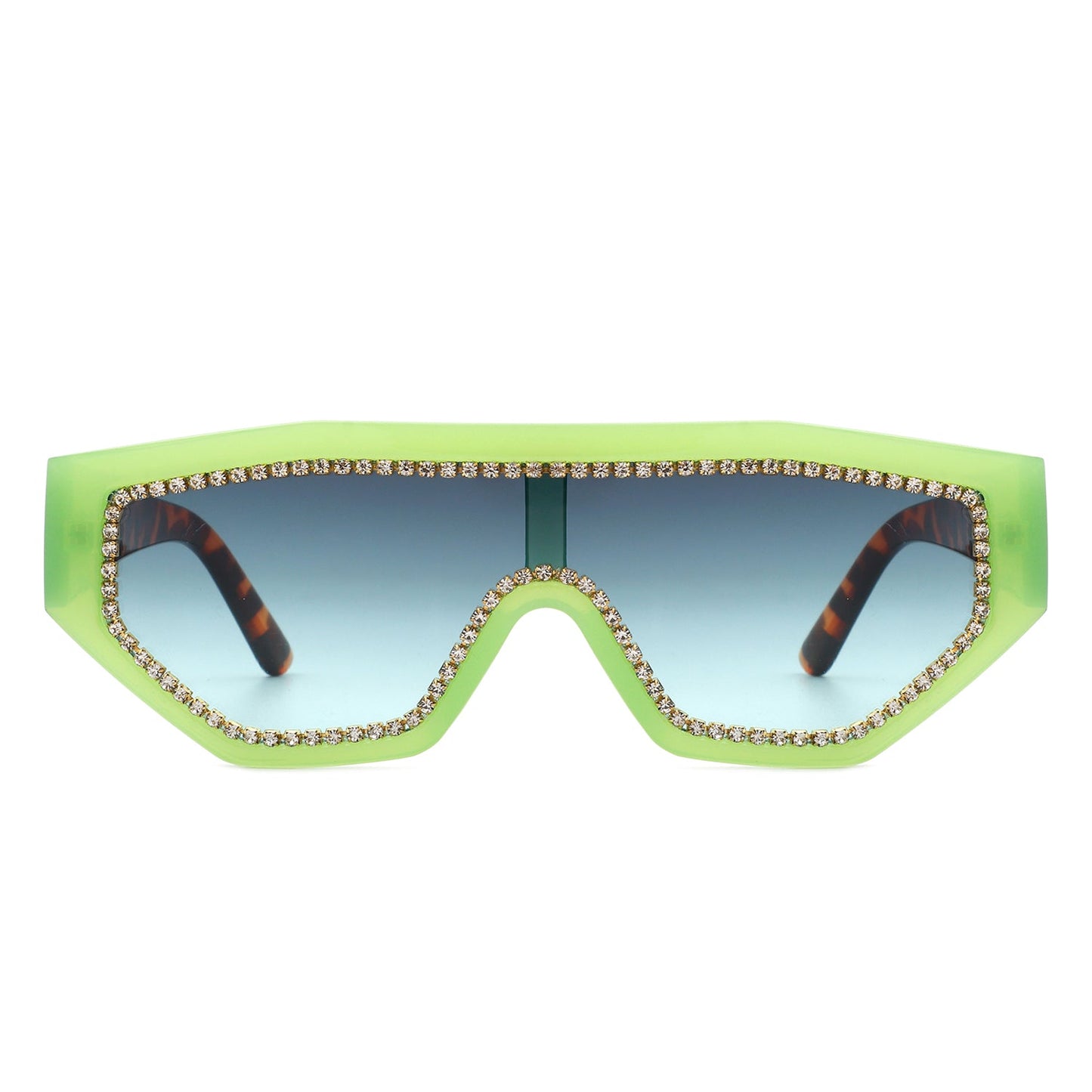 Goldleaf Geometric Glitter Sunglasses