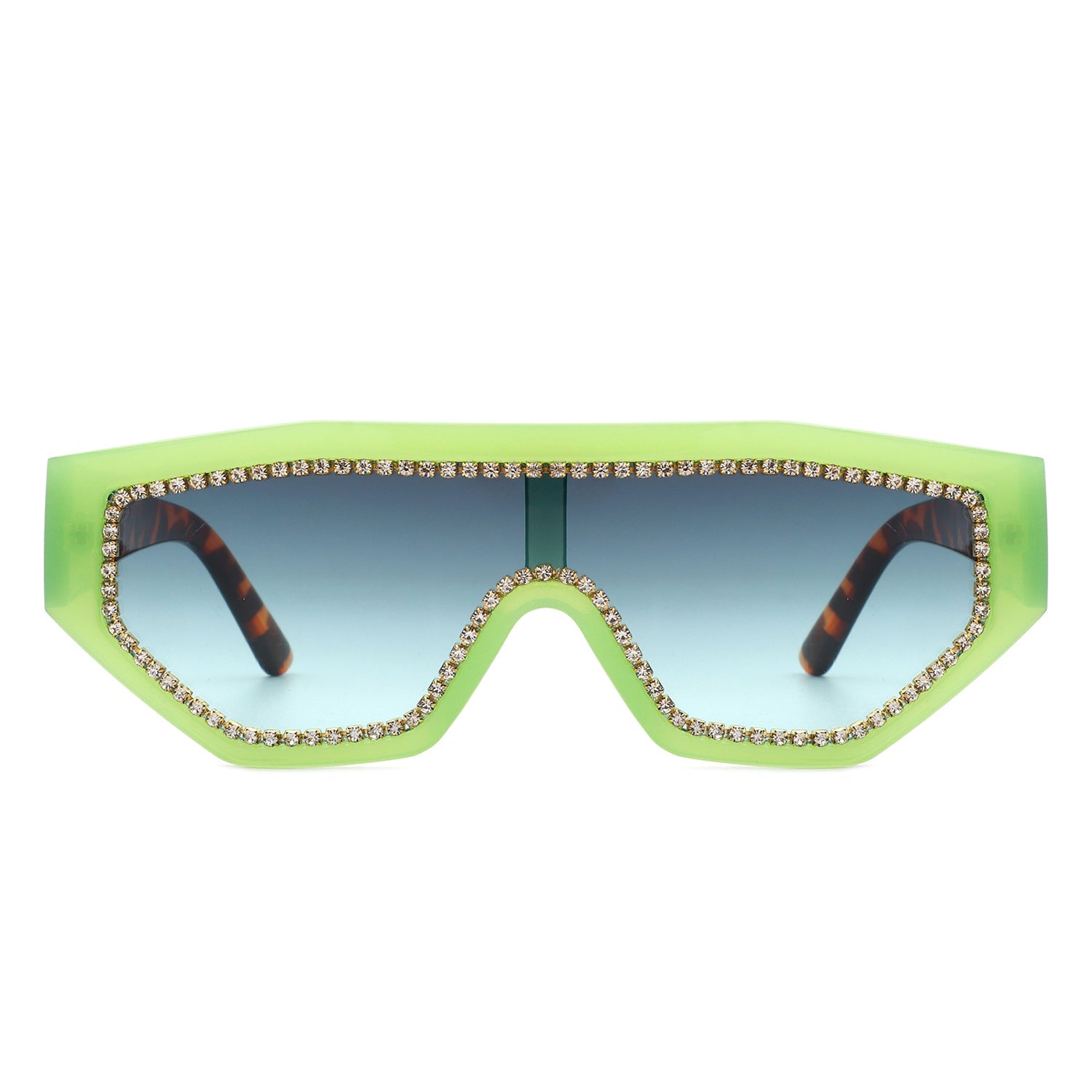 Goldleaf Geometric Glitter Sunglasses