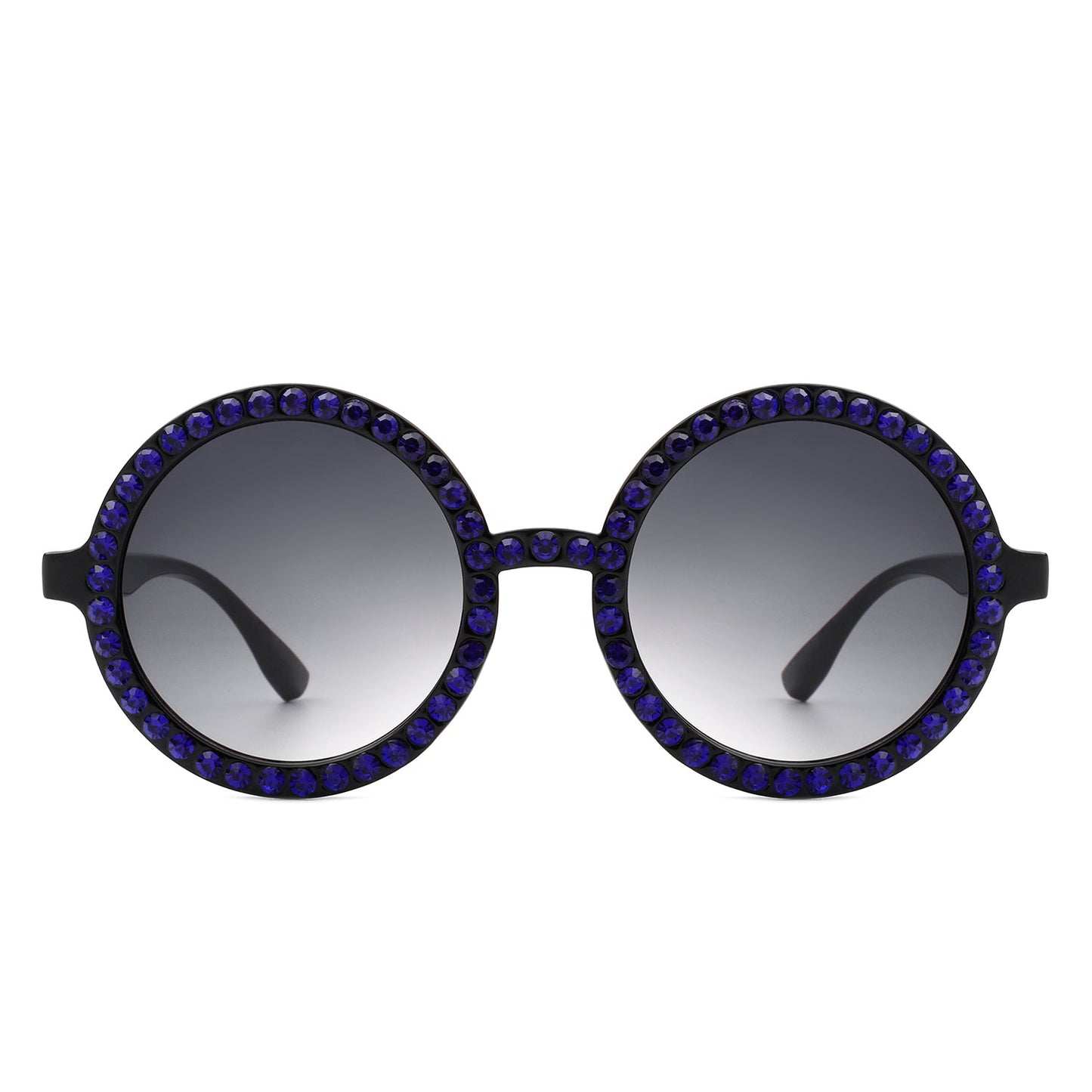 Dreamway Round Rhinestone Oversize Sunglasses