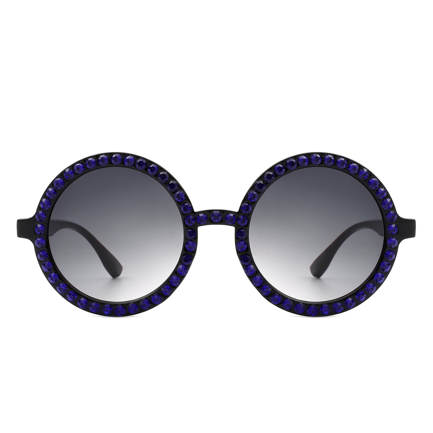 Dreamway Round Rhinestone Oversize Sunglasses