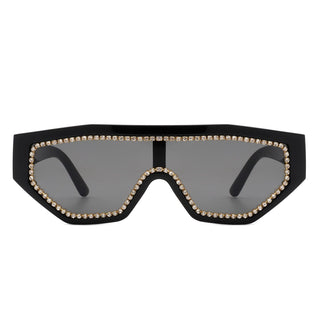 Goldleaf Geometric Glitter Sunglasses