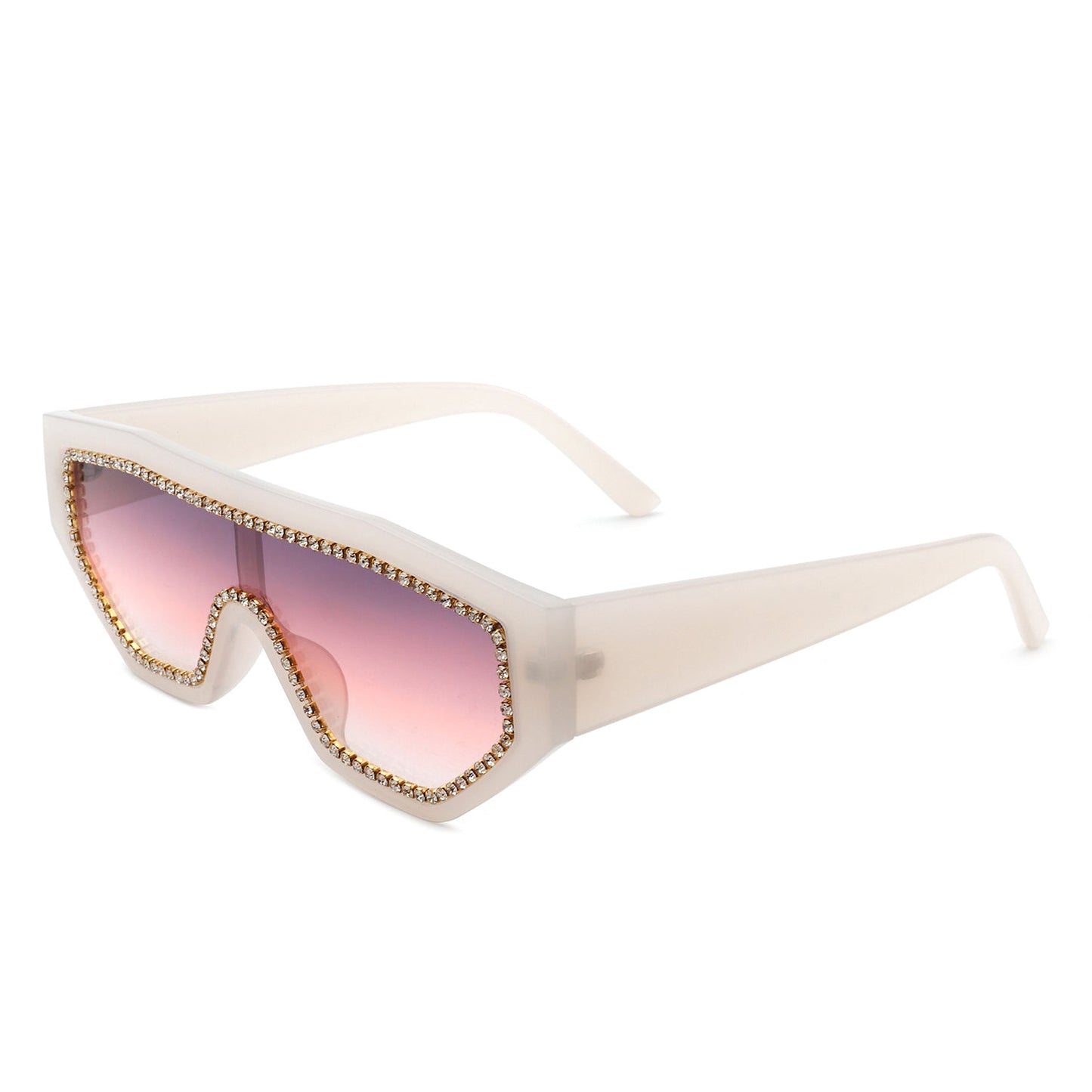 Goldleaf Geometric Glitter Sunglasses