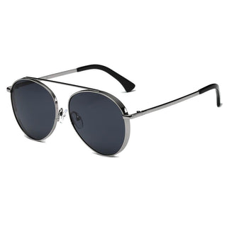 BETHEL Mirrored Lens Teardrop Aviator Sunglasses