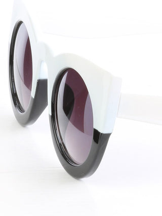 This is a Color block Cateye Sunglasses