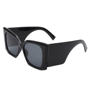 Skydusts Oversize Chunky Sunglasses with black frames  (side view)