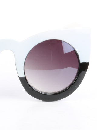 This is a Color block Cateye Sunglasses