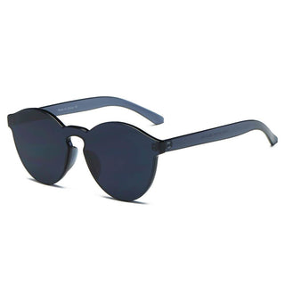 Hipster Translucent Monochromatic Black Candy Colorful Sunglasses Side View