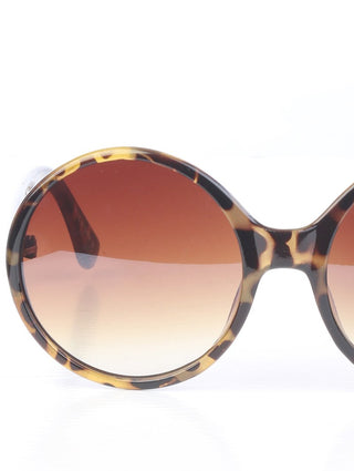 Tortoise All Rounded Rimless Sunglasses