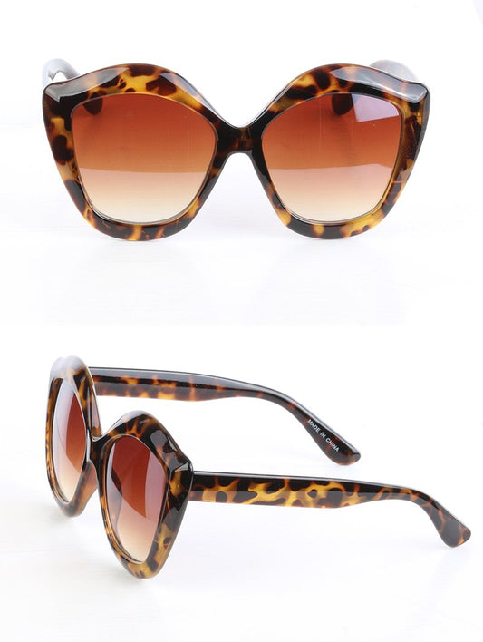 Tortoise Oversized Beach-Life Sunglasses