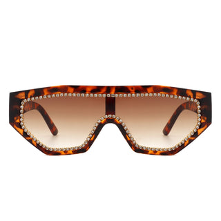Goldleaf Geometric Glitter Sunglasses