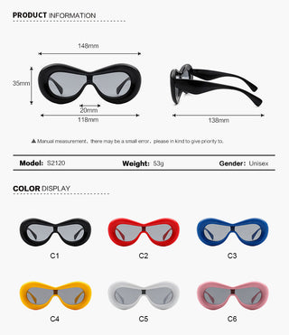 Argo Oversized Y2K Inflated Frame Sunglasses