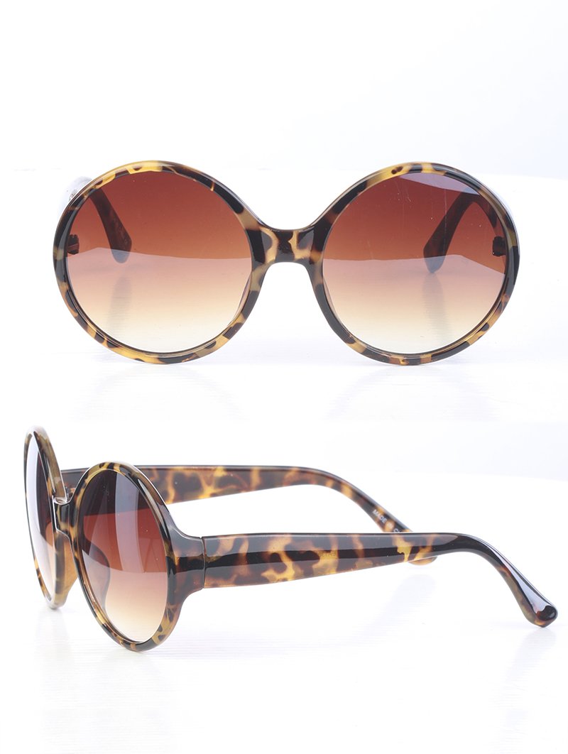 Tortoise All Rounded Rimless Sunglasses