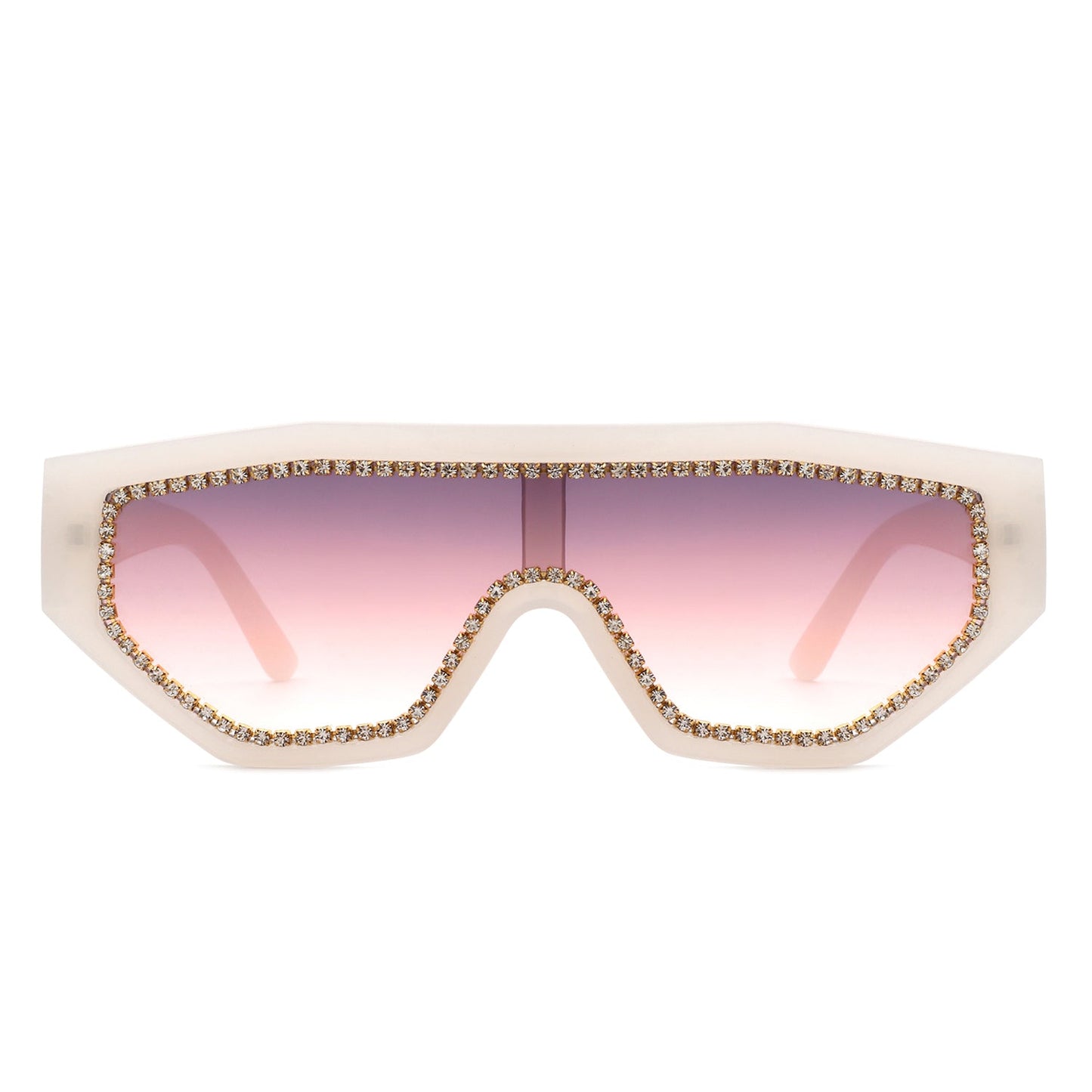 Goldleaf Geometric Glitter Sunglasses