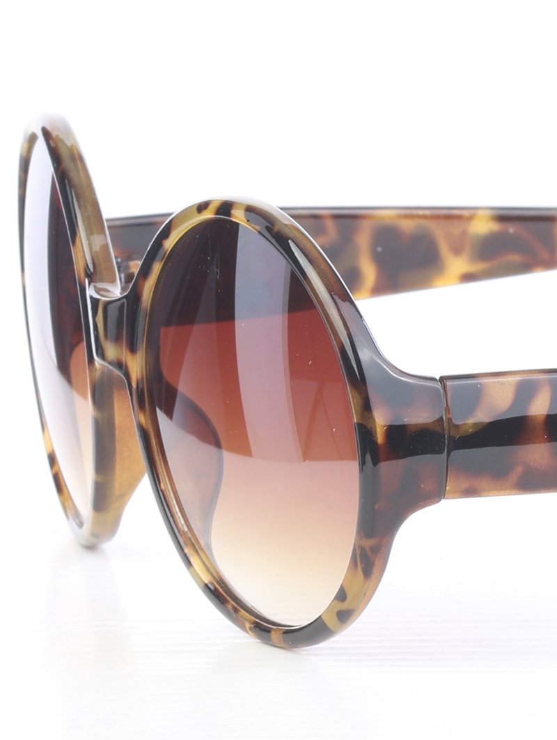 Tortoise All Rounded Rimless Sunglasses