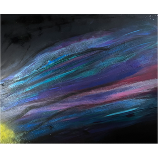 A Celestial Sun Spill by Ashley LaRae Sampson on Canvas (14.9" X 18.1")