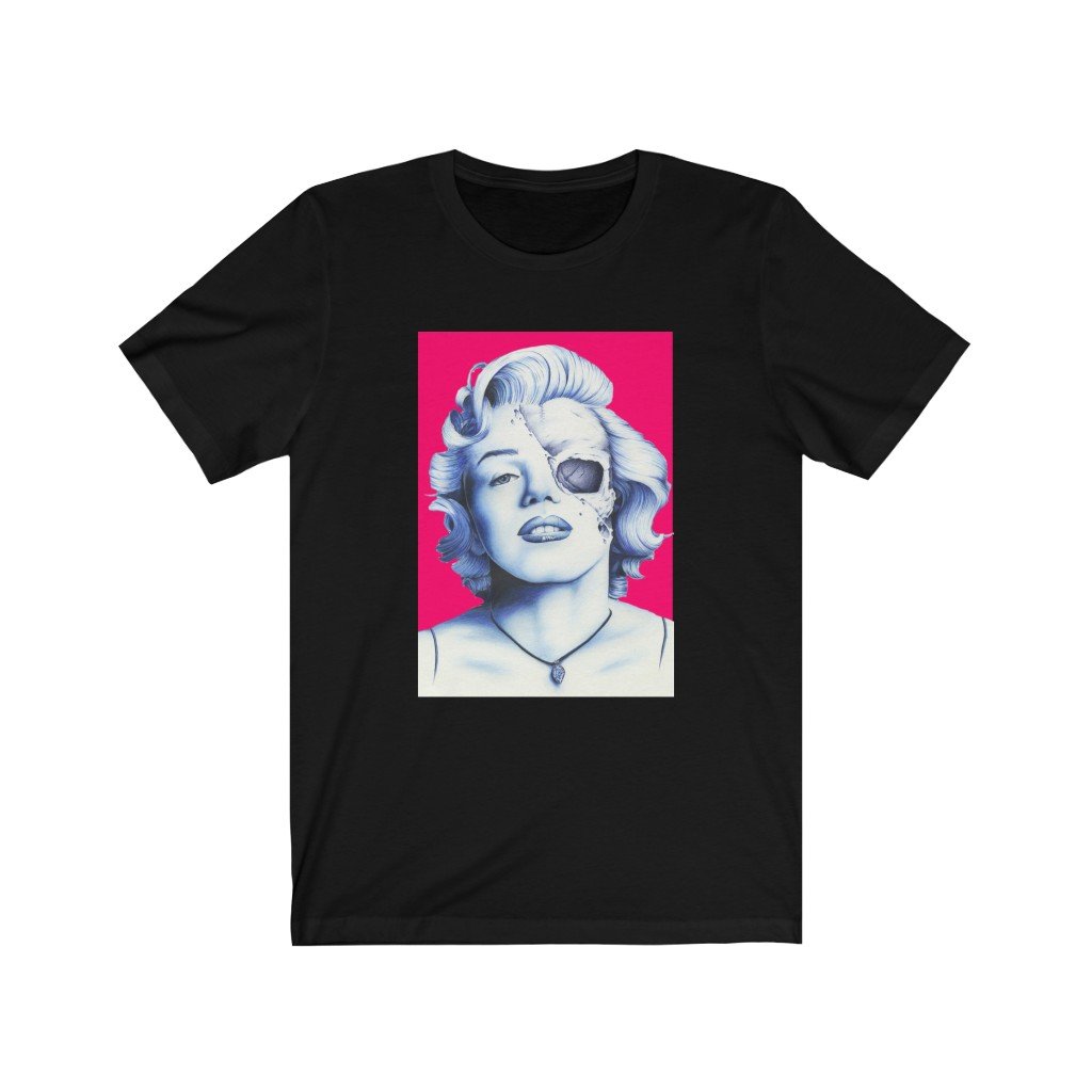 Skull Face Marilyn Monroe T-Shirt