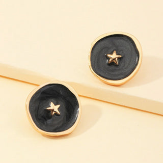 Star Astral Earrings - Black