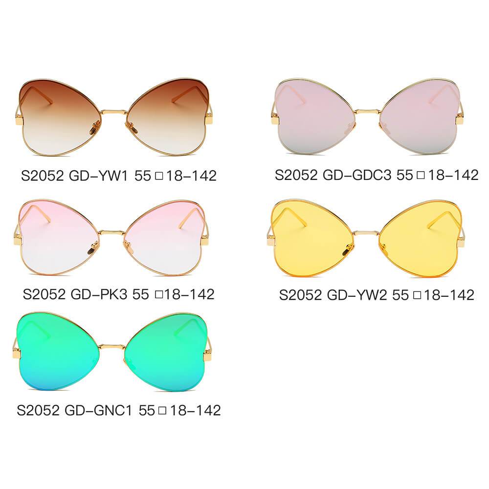 LINDSAY Oversized Butterfly Sunglasses